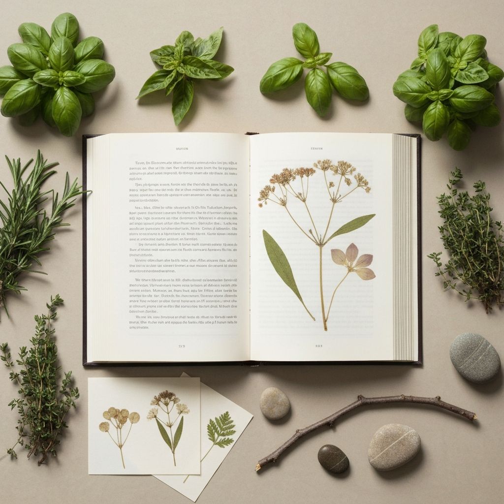 Natural botanical elements representing education